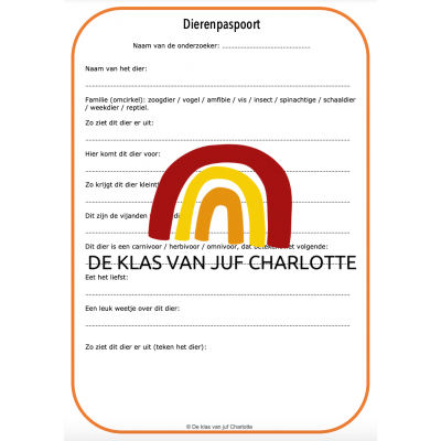 Dierenpaspoort + toegang website (download)