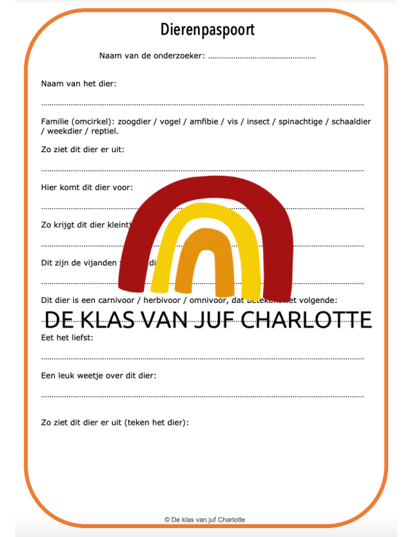 Dierenpaspoort + toegang website (download)